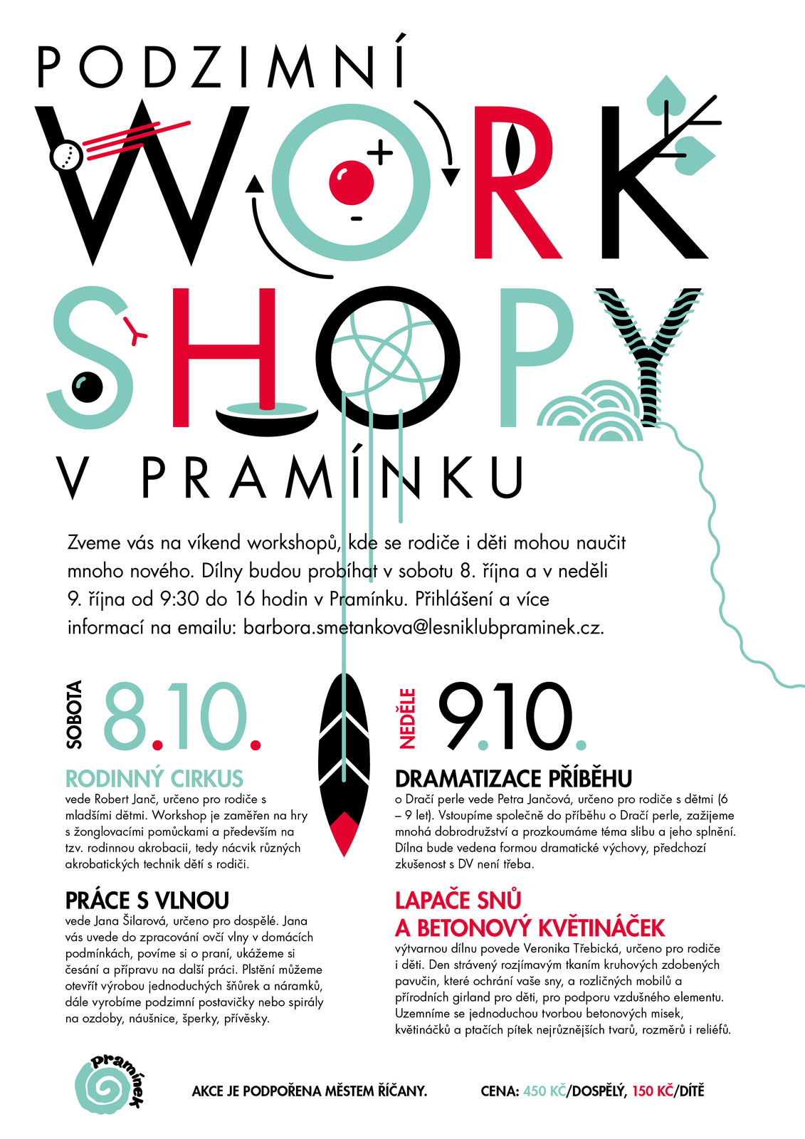Podzimní workshopy v Pramínku